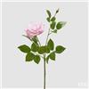 EDG Enzo De Gasperi Rosa Gloria Ramo con Foglie e Bocciolo H 60 Cm Pianta Artificiale Rosa