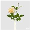 EDG Enzo De Gasperi Rosa Gloria Ramo con Foglie e Bocciolo H 60 Cm Pianta Artificiale Giallo