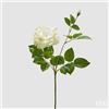 EDG Enzo De Gasperi Rosa Gloria Ramo con Foglie e Bocciolo H 60 Cm Pianta Artificiale Verde Chiaro