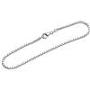 NKlaus bracciale in argento 925 19cm catena veneziana 8fold diamanté bracciale catena 12488