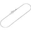 NKlaus bracciale 925 argento sterling 19cm catena serpente signore catena bracciale squisito nuovo 12663