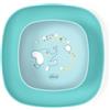 Chicco Set Piatti Bambini, Set Pappa Svezzamento con 1 Piatto Piano e 1 Ciotola, 2 Pezzi, Set piatti impilabili, Ciotola Svezzamento, Riutilizzabili, Piatto Prima Pappa, salvaspazio, 12+ Mesi, Azzurro