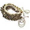 Whitewhale Handmade indiano classico Ghungroo danza Bharatnatyam accessori, Kuchipudi, Odissi Ghungru per Dancer, piedi (25 campane + 25 campane) 12. Number 100+100 bells