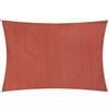 Lumaland Tenda parasole rettangolare, 2 x 3 m, resistente alle intemperie, con corde di fissaggio, per terrazza, giardino e balcone, in HDPE con protezione UV [terracotta]