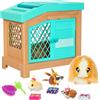 Little Live Pets 26410 Soft Interactive Mama Guinea Pig and Her Hutch, E I Suoi