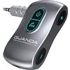 GUANDA TECHNOLOGIES CO., LTD. Ricevitore Bluetooth 5.0, adattatore Bluetooth AUX con cancellazione del rumore per autoradio/PC/TV/Stereo domestico/Cuffie cablate/Altoparlante W Slot per scheda Micro SD S Chiamate in vivavoce