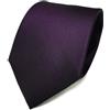 TigerTie - Cravatte di seta di raso - porpora viola-scuro neroporpora Uni - Cravatta in seta