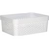Curver Juliet Bandeja Infinity 11L, blanco, 35,6 x 26,6 x 13,6 cm, plástico reciclado