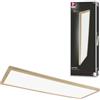 Paulmann 71036 Pannello LED Atria Shine plafoniera con Backlight angolare IP44 22W 2300lm 580x200mm effetto legno plastica 4000K lampada per il bagno