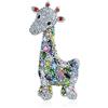 Bling Jewelry Spilla Animale Dello Zoo Della Giraffa Per Le Donne Cz Pave Cubic Zirconia Colorful Argento Placcato In Rodio