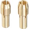 QUARKZMAN Ottone Trapano Mandrino pinze Punte 3.2mm, 3mm per Rotativo Utensili 10pz