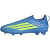 adidas Unisex - Bambini e Ragazzi F50 League Laceless Firm Ground/Multi Ground Football Boots Kids, Team Solar Yellow 2/Core Black/Lucid Red, 30 EU