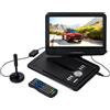 Reflexion DVD1025 Lettore DVD portatile portatile e DVB T2 HD Tuner (TV) schermo