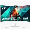 Shenzhen Qinghong Zhuoyue Technology Gawfolk Monitor per PC da 27 pollici, curvo 280 Hz, 1800 R,1 m, FHD