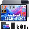 LORDWIT Tablet 13 pollici 3K UHD 2944×1840 Dsiplay 36GB RAM 512GB ROM/1TB TF
