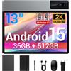 BEYNIVAN Tablet13 Pollici Android 15 tablet con 4G LTE/5G WiFi 36GB RAM 512GB