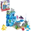 Mattel MEGA Pokemon - Avventura Acquatica, set da costruire con 319 pezzi e sistema Mattoncino Movimento, Squirtle, Psyduck e Finneon snodati inclusi, MAttel,Eta 8+