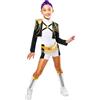 Rubies Vestito Rumi Originale K-Pop Demon Hunters Deluxe Rumi Golden Child Costume, Kids Fancy Dress 11-13 anni