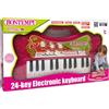 Bontempi Tastiera Elettronica 24 Tasti Rosa ? Pianola Musicale con Suoni e Luci,Bontempi
