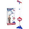 Bontempi MP3Stage Mic - Microfono da Palcoscenico con Connessione MP3 per Performance Versatili, con Effetti Luminosi e Vano Porta Smartphone, Blu e Rosso, 40,9x19,5x6,4 cm,Bontempi,Eta 3+
