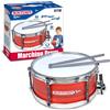 Bontempi Tamburo con Doppia Membrana, Tracolla e Bacchette di 25cm per un`Esperienza Ritmica Completa, Rosso, 34,4x31,9x15,4 cm,Bontempi,Eta 3+