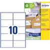 Avery Italia Etichette in carta riciclata bianca per buste e pacchi 99,1x57mm, 10 etichette per foglio, adesivo permanente, stampanti Laser, confezione da 15 fogli