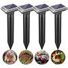 LEMENG Repellente a ultrasuoni per talpe, repellente solare per talpe, 4 pezzi