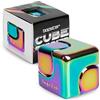 Bopster Fidget Cube Spinner | Spinner da mano in metallo anodizzato | Giocattolo sensoriale e antistress per bambini e adulti | ADHD, ADD, Autismo | Iridescente