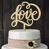 Miss-shop Love Cake Topper,Sposa Decorazione Torta di Legno, per Mr & Mrs Wedding Cake Topper Decorazione