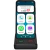 SPC Zeus 2 Pro - Smartphone per anziani compatibile con app gestione e localizzazione remota | Modalità facile, pulsanti fisici, icone grandi | 6,1, Dual Cam, 128GB | Base di ricarica, pulsante SOS