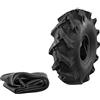 Ecovelo' 1 Pneumatico 3.00-4 + Camera Copertone 4 PR (Tele) per Mezzi Agricoli Speciali Hand Truck Carrelli Giardinaggio Trattorino