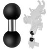 BANTI Ram Mount Moto Accessori Supporto a Sfera da 1 pollici a Testa Sferica Compatibile con RAM Dual Ball Socket Arm Ball Adapter per Moto Bici (B)