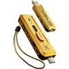 MOVE SPEED Chiavetta USB 256 GB, Velocità di Lettura/Scrittura fino a 1.000 MB/s, SSD Esterno con USB 3.2 Gen2 + Interfaccia Tipo-C, Design a 3 Livelli Scorrevole, Compatibile con iPhone 15 Serie