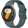 ANBEST Cinturino in Silicone per Samsung Galaxy Watch 7 6 5 Cinturino 40mm 44mm, Braccialetto di Ricambio No Gap con Linea Decorativa Intrecciata per Galaxy Watch 6 Classic 43mm 47mm/Galaxy Watch FE