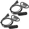HYSHIKRA Auricolare con Microfono Auricolare multipin Compatibile con Motorola DP3400 DP4400 DP4800 DGP4150 XiR-P8200 Xpr-6300 Radio bidirezionale (Forma D, 2)