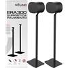 Sound bass ERA300 Supporto da Pavimento, Design in metallo di Alta Qualità Supporto per Altoparlanti Compatibile con Sonos ERA 300, Accessori Inclusi, Gestione Cavi, Progettato nel Regno Unito, Nero Pacco Doppio