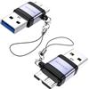 MOGOOD USB Plug to Micro B Plug Adapter, USB 3.0 Plug to Micro B, Micro B a USB Plug Adapter Adattatore di ricarica dati Adattatore convertitore corto per computer, computer portatili (2 confezioni)