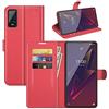 Fertuo Cover per Wiko Power U10 / U20, Custodia Portafoglio Cover a Libro in Pelle Flip Case con Silicone Bumper, Fibbia Magnetica, Porta Carte, Kickstand, per Wiko Power U10 / U20, Rosso