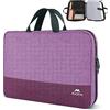 MATEIN Custodia per Laptop da 15,6 Pollici, Borsa Protettiva Impermeabile con Maniglia, Cover per PC Notebook Sleeve per 15 Pollici HP Lenovo Acer Dell, Viola