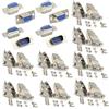 Lsgoodcare RS232 interfaccia seriale parallela DB9 9 pin D-Sub maschio femmina e confezione da 4 custodie Db9 in metallo