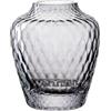 Leonardo Home Vaso Giulia - 1 pezzo - Vaso per fiori in vetro grigio - Diametro 4,8 cm - Elegante vaso con effetto tattile - Vaso in vetro per bouquet creativi - Design senza tempo - Altezza 11 cm