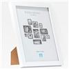 M MERCEO 15x20 cm (1 pezzo) in bianco, minimalista e moderna cornice per foto e immagini. Include protezione in vetro acrilico, adatto come supporto da tavolo e per la parete, verticale o orizzontale