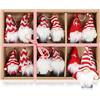 COM-FOUR® 12x ciondoli di Babbo Natale premium per l'albero di Natale, incantevoli ciondoli con statuette di alberi di Natale come appendini, decorazioni natalizie o etichette