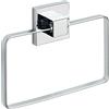 WENKO Vacuum-Loc® portasalviette ad anello in acciaio inox Quadro, Acciaio inossidabile, 18.5 x 14 x 3.5 cm, Lucido
