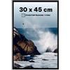Photoframe4you - Cornice 30x45 cm - Nero - Vetro acrilico anti-rottura - Cornice da parete in MDF minimalista per poster, puzzle, certificati e altro - Arredamento moderno - Arco