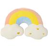 XIAOHONG Moon Cloud Rainbow Pillow - Morbido cuscino in peluche, a forma di nuvola e arcobaleno, decorazione per cameretta e divano