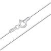 Amberta Catenina Argento 925 per Donna Uomo | Collanina Sottilissima Semplice & Elegante Girocollo Maglia Fine Veneziana Quadrata Piccola 40/45/50/55/60 cm: 50 cm Catenina Argento Serpente