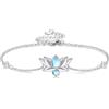 HUKKUN Lotus - Bracciale da donna in argento Sterling con fiori di loto
