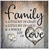 MWOOT DIY 5D Diamond Pasted Painting Kit Completo Drill, Pittura Diamante 5D Fai da Te,DIY Strass Ricamo a Punto Croce Craft Arts for Home Wall Decor (30x30cm)-Family Love