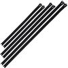 Aerzetix - Set di 6 Cerniere Lampo a Spirale N°5 (60, 75, 90 cm) separabili Colore Nero con cursore Decorativo | per Giacche Borse progetti creativi e Sartoria